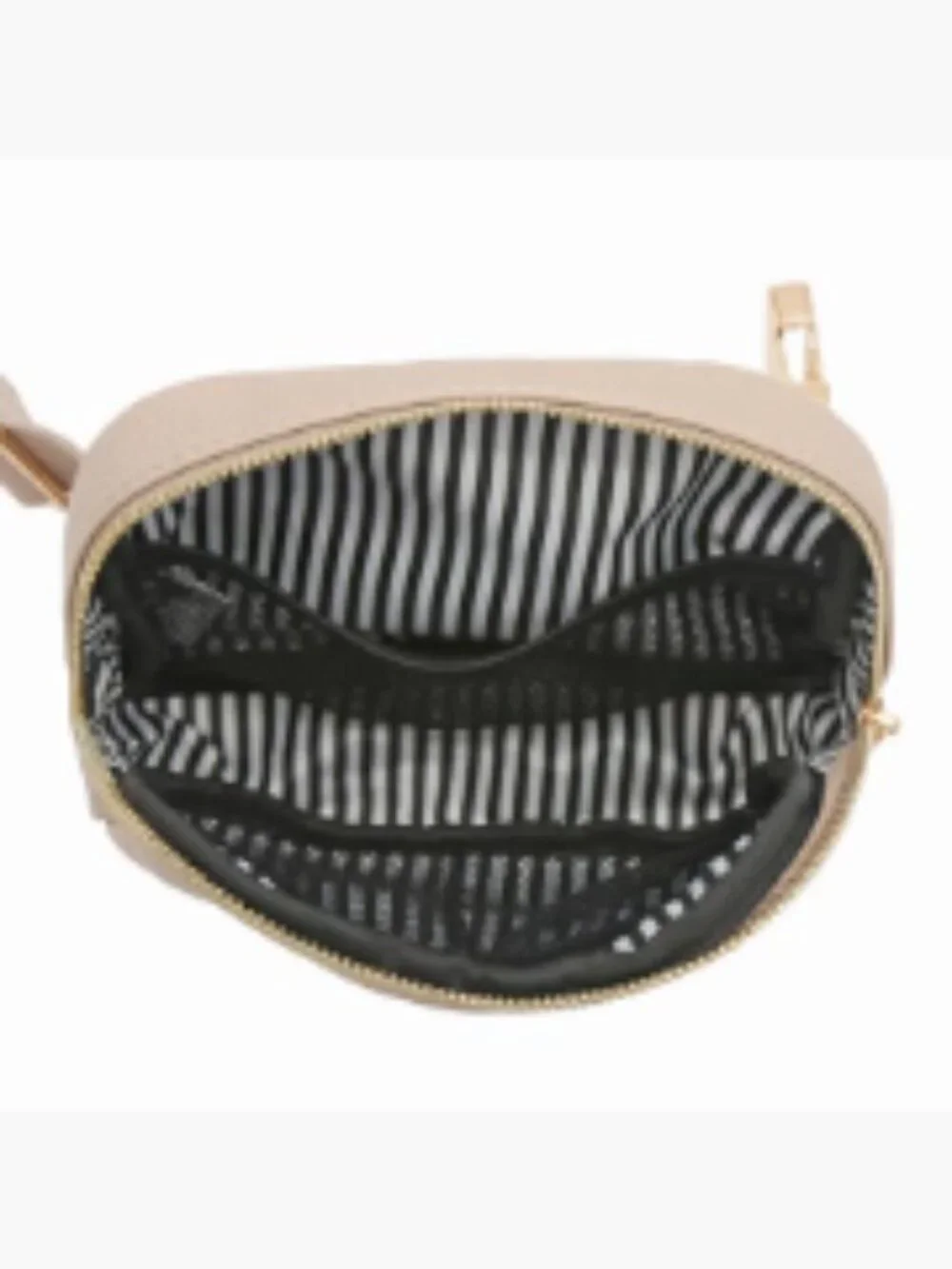 PU Leather Fannie Pack Belt Bag with Gold Buckle Adjustable